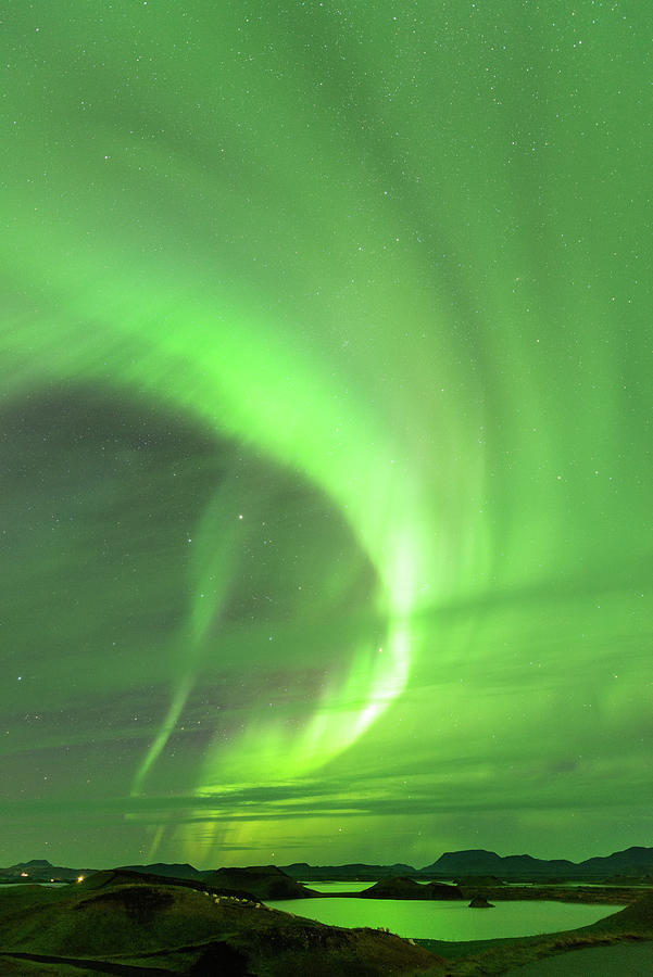 Northern lights in Myvatn lakeshore, Iceland #4 Digital Art by Michael Lee Northern lights in Myvatn lakeshore, Iceland #4 Digital Art by Michael Lee