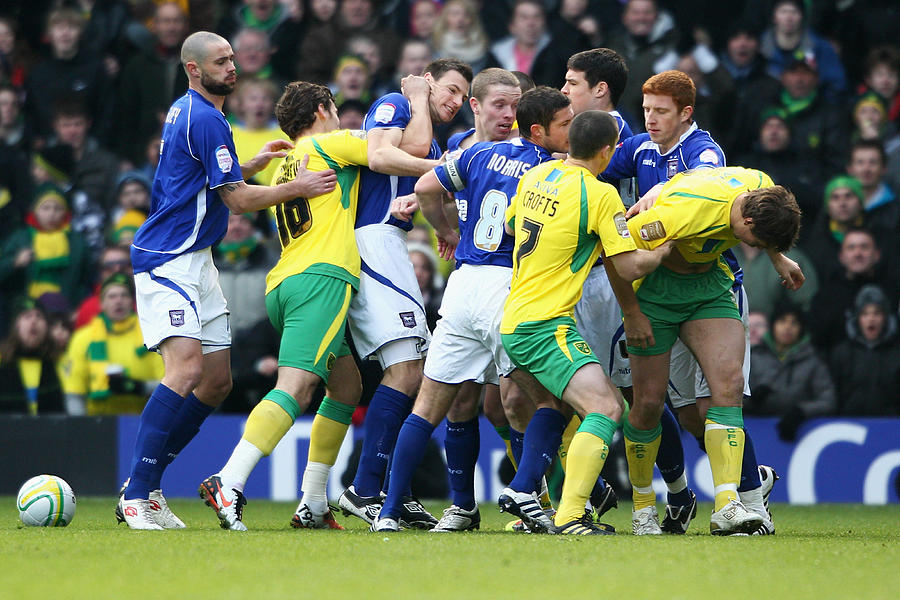 Norwich City v Ipswich Town - npower Championship #3 Photograph by Dean Mouhtaropoulos