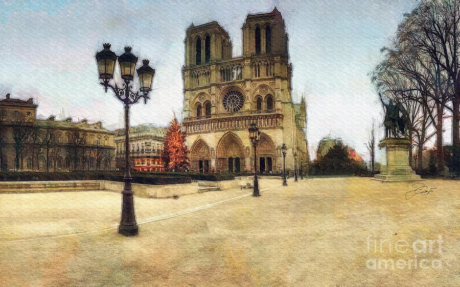 Notre Dame de Paris #3 Digital Art by Jerzy Czyz
