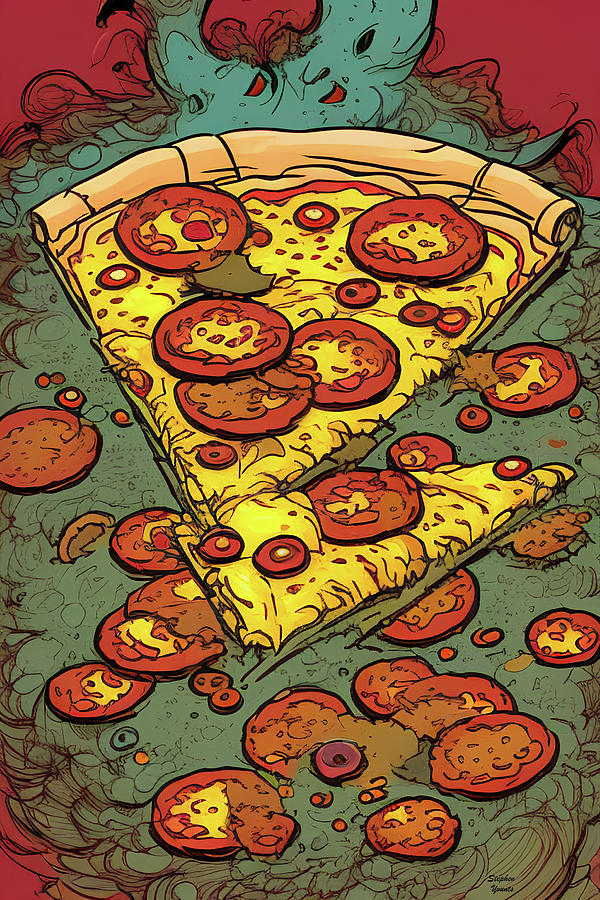 Pizza Digital Art by Stephen Younts - Fine Art America