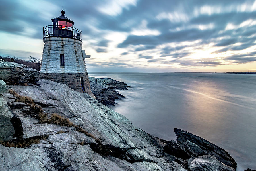 Oldcastle Lighthouse In Newport Rhode Island #3 Photograph by Alex Grichenko