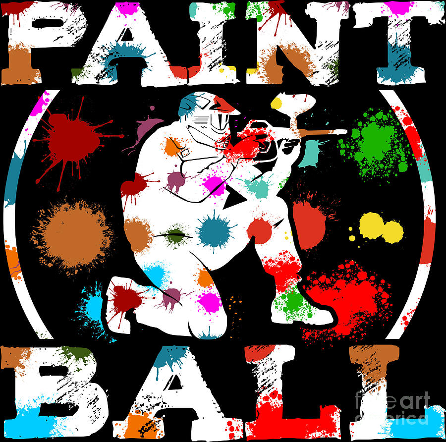 Paintball Player My Paintball Airsoft Speedball Gift Digital Art By Haselshirt