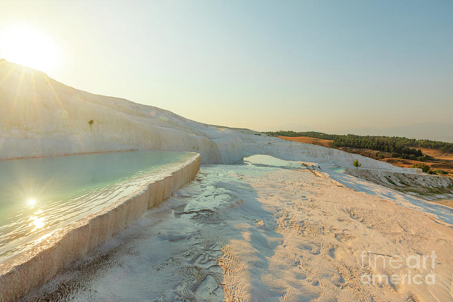 Pamukkale thermal pools in Turkey #3 Digital Art by Benny Marty