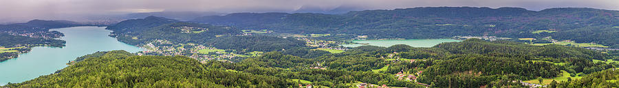 panoramic view of WoertherSee lake in Austria #3 Photograph by Vivida Photo PC