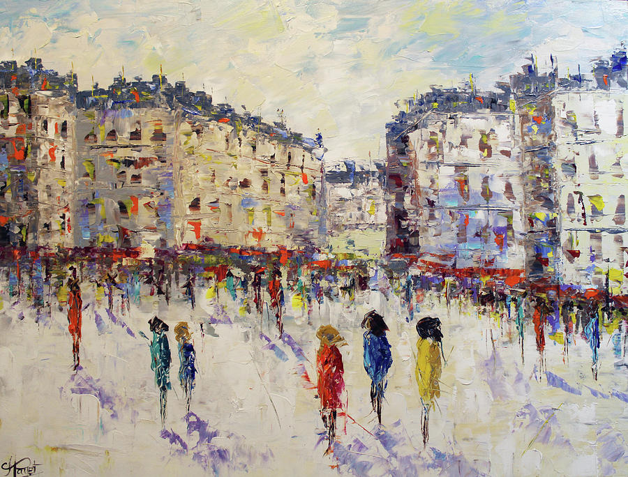 Paris #3 Painting by Frederic Payet