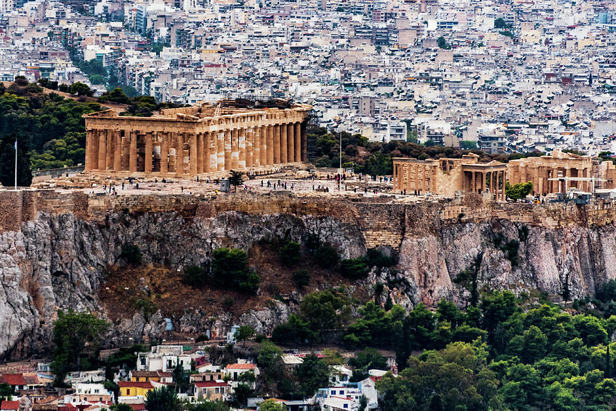 Akropolis, Athens, Greece print by Jan Schuler