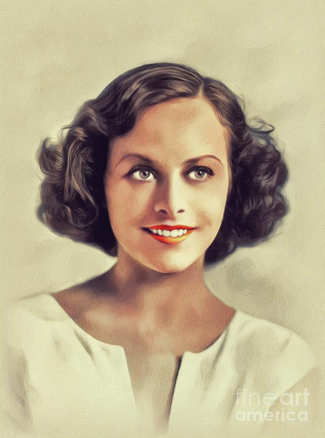 Paulette Goddard, Vintage Actress #3 Painting by Esoterica Art Agency
