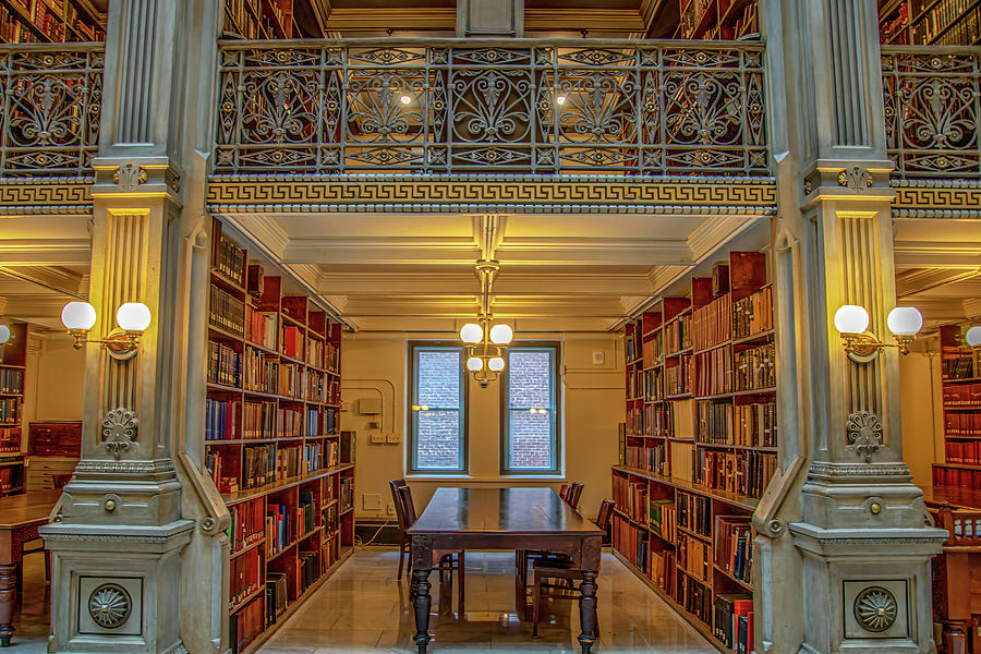 Peabody Library at Johns Hopkins University Photograph by Jean Haynes ...