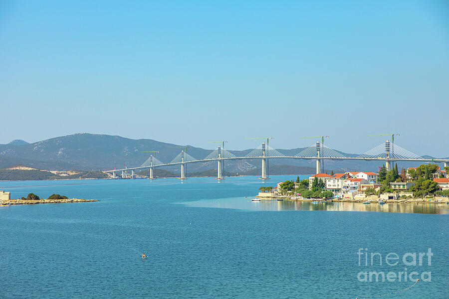 Peljesac Bridge of Croatia bypassing Bosnia and Herzegovina #3 Digital Art by Benny Marty Peljesac Bridge of Croatia bypassing Bosnia and Herzegovina #3 Digital Art by Benny Marty