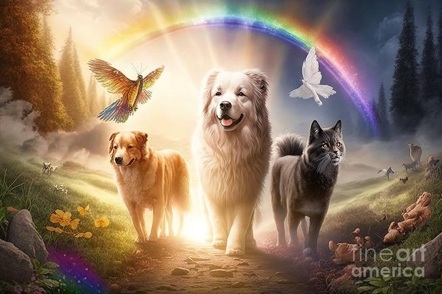 Pets Heaven For Dogs And Cats Digital Art by Benny Marty - Fine Art America