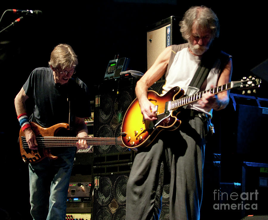 Phil Lesh and Bob Weir w. Furthur at the 2010 All Good Festival #3 Photograph by David Oppenheimer