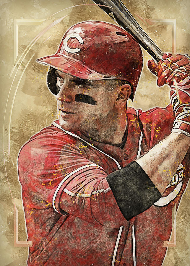 Player Joeyvotto Joeyvotto Joey Votto Cincinnati Reds Cincinnatireds  Josephdanielvotto Joseph Daniel Digital Art by Wrenn Huber - Pixels