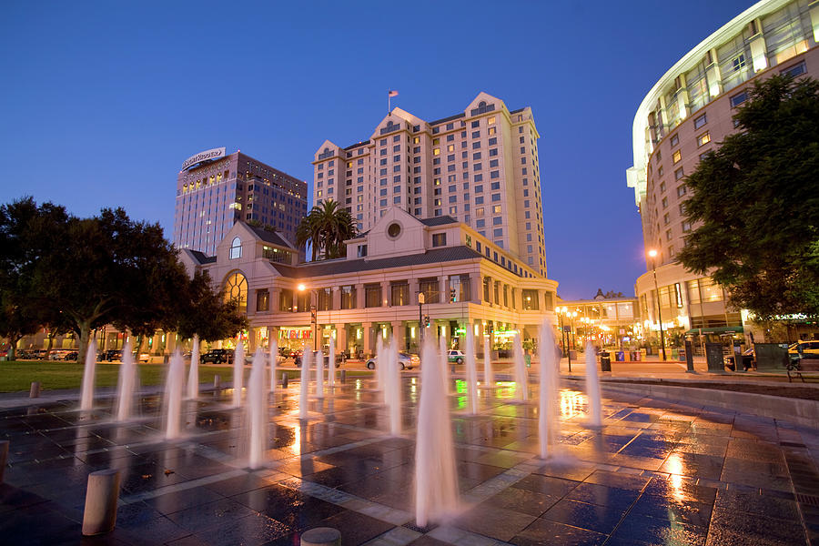 Plaza de Cesar Chavez, The Fairmont San Jose, Market Street, Sa