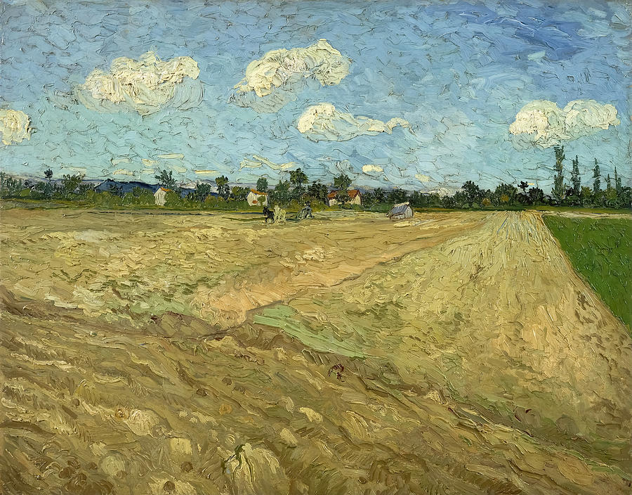 Ploughed Fields By Vincent Van Gogh Painting