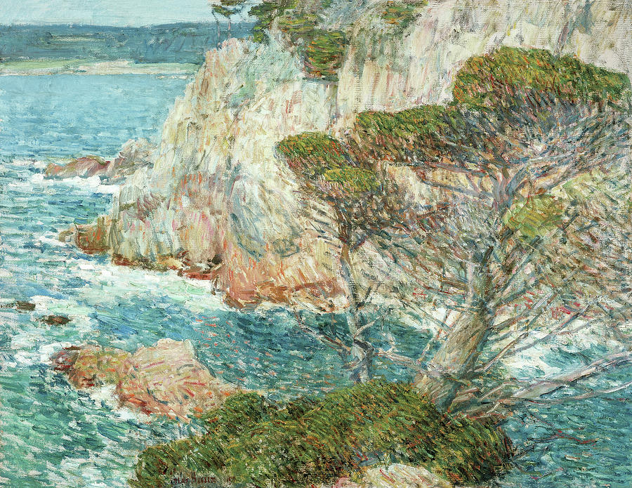 Childe Hassam Painting - Point Lobos Carmel by Childe Hassam