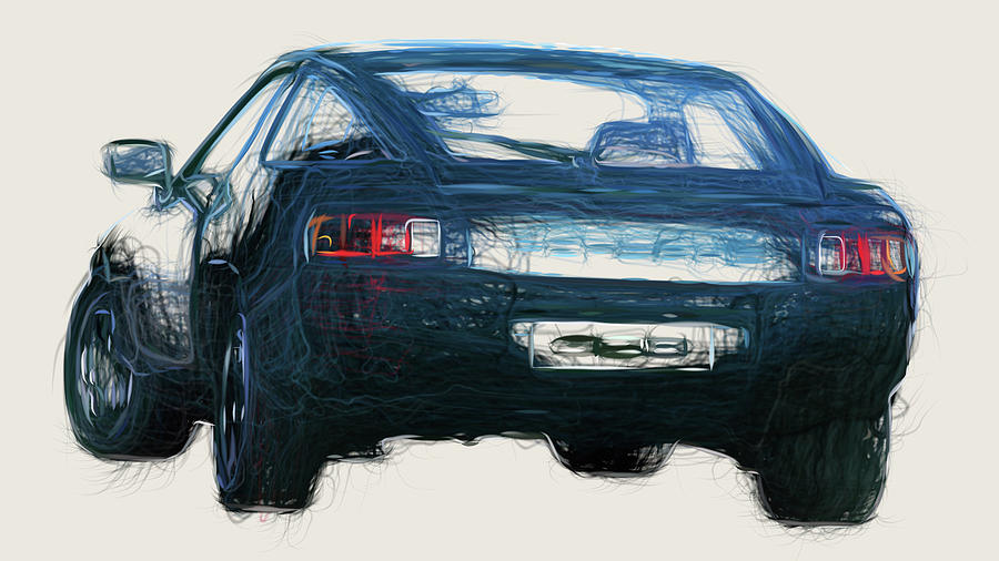 Porsche 928 Drawing Digital Art by CarsToon Concept - Fine Art America