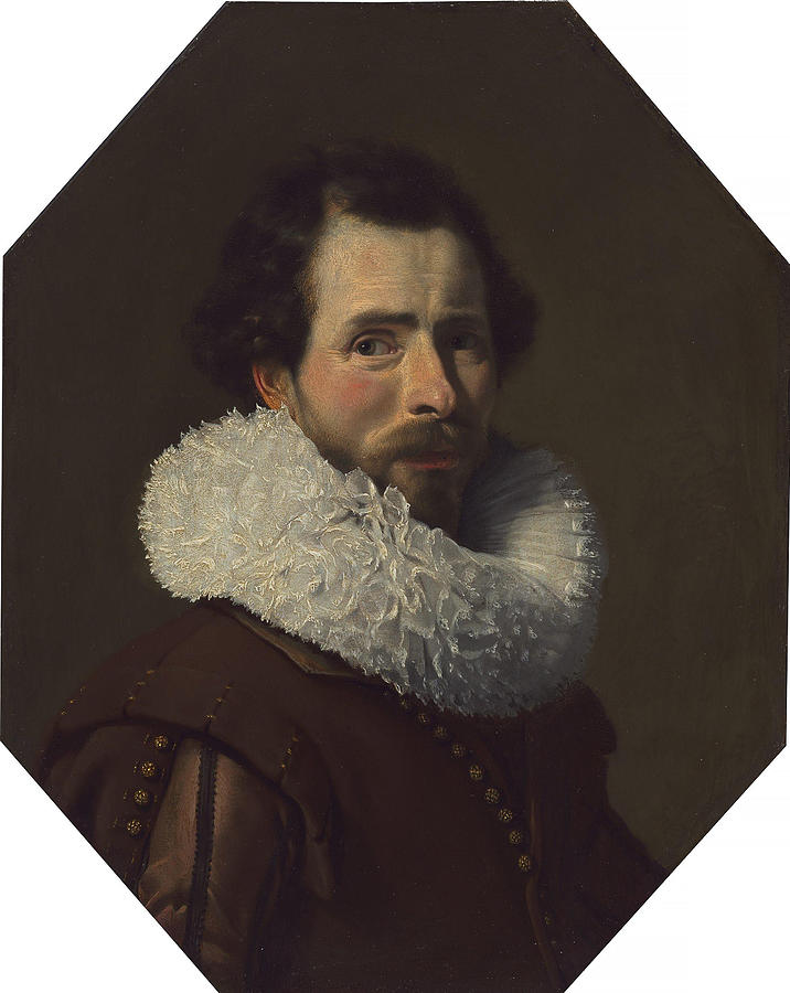 Portrait of a Gentleman Wearing a Fancy Ruff #2 Painting by Thomas de Keyser