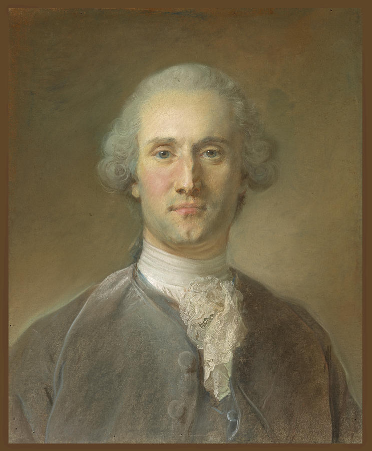Portrait of a Man #4 Drawing by Jean-Baptiste Perronneau