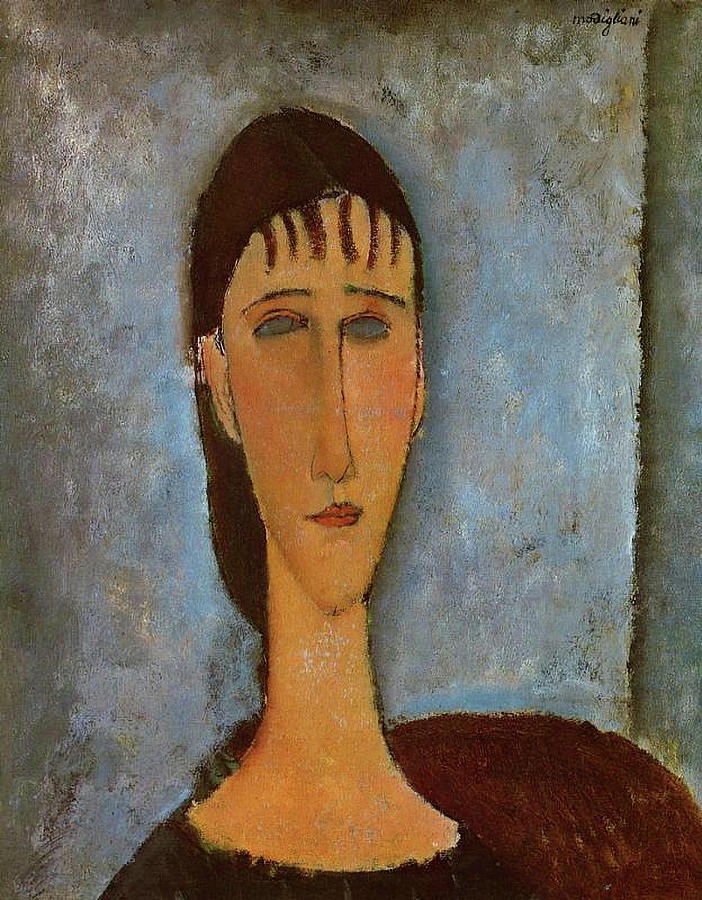 Amedeo Modigliani Painting - Portrait of a Young Girl #3 by Amedeo Modigliani