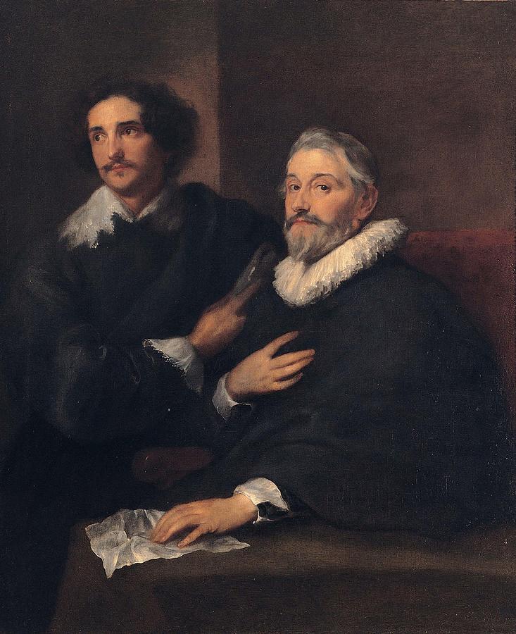 Anthony Van Dyck Painting - Portrait of the Brothers de Wael  #3 by Anthony van Dyck