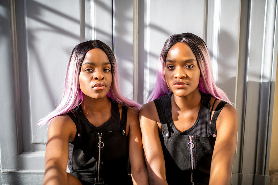 Portrait of twin sisters. #3 Photograph by MStudioImages Portrait of twin sisters. #3 Photograph by MStudioImages