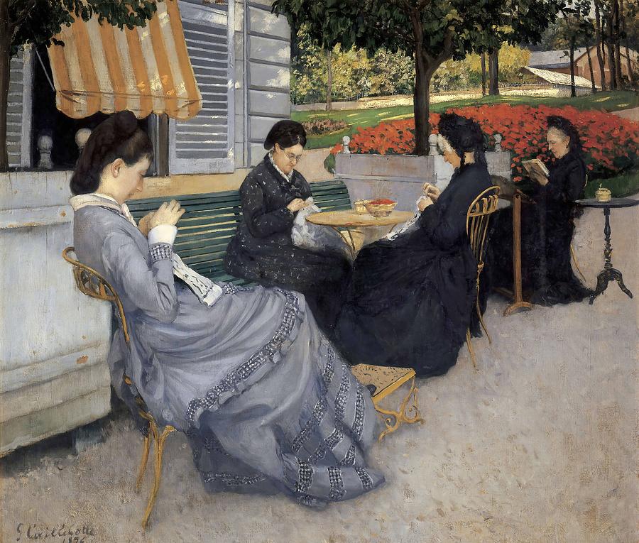 Gustave Caillebotte Painting - Portraits in the Countryside  #3 by Gustave Caillebotte