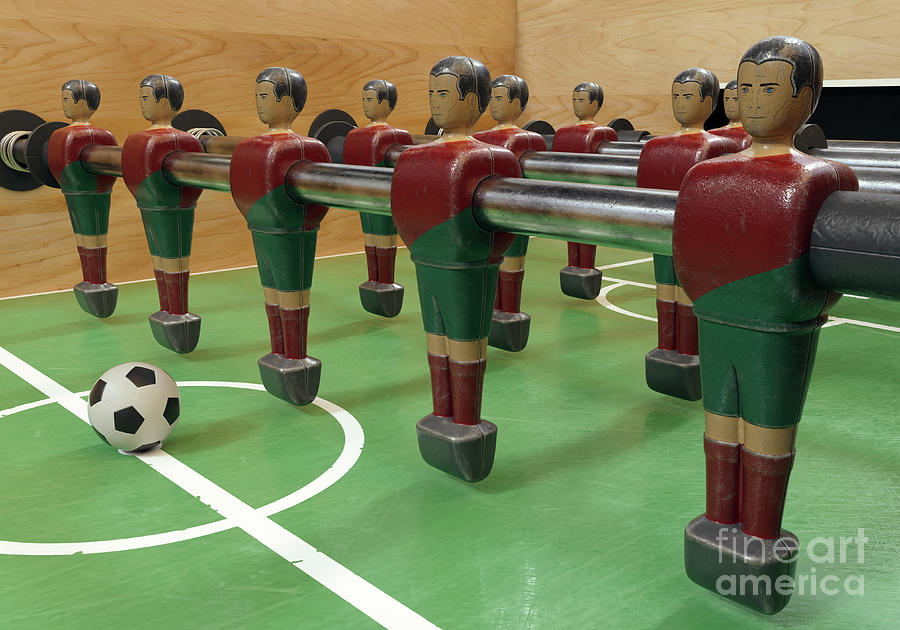 Portugal Foosball Team Digital Art