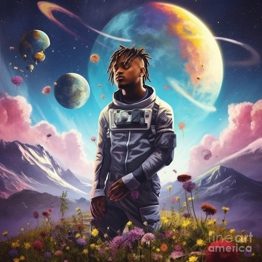 Poster a juice wrld cover epic background by Asar Studios Painting by ...