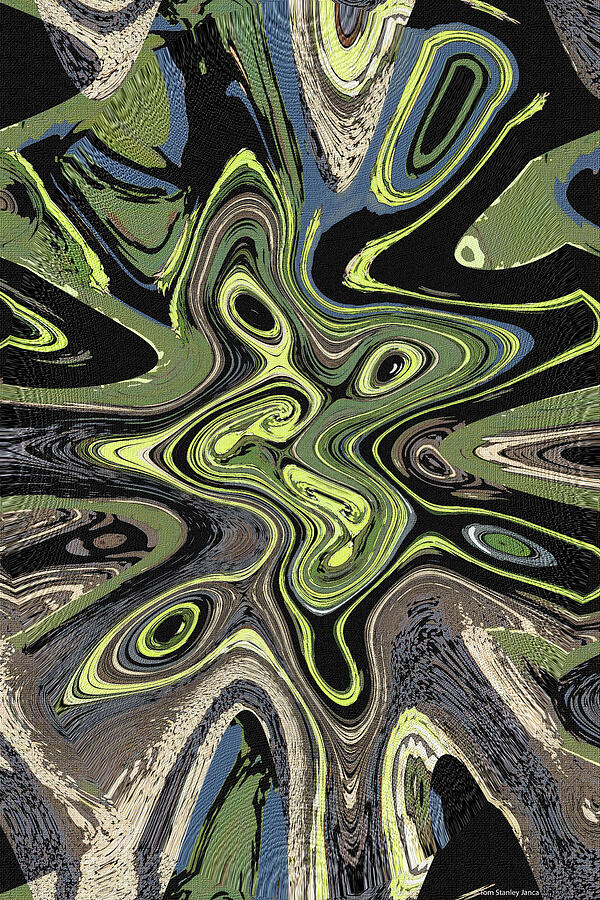Prickly Pear Abstract #3 Digital Art by Tom Janca