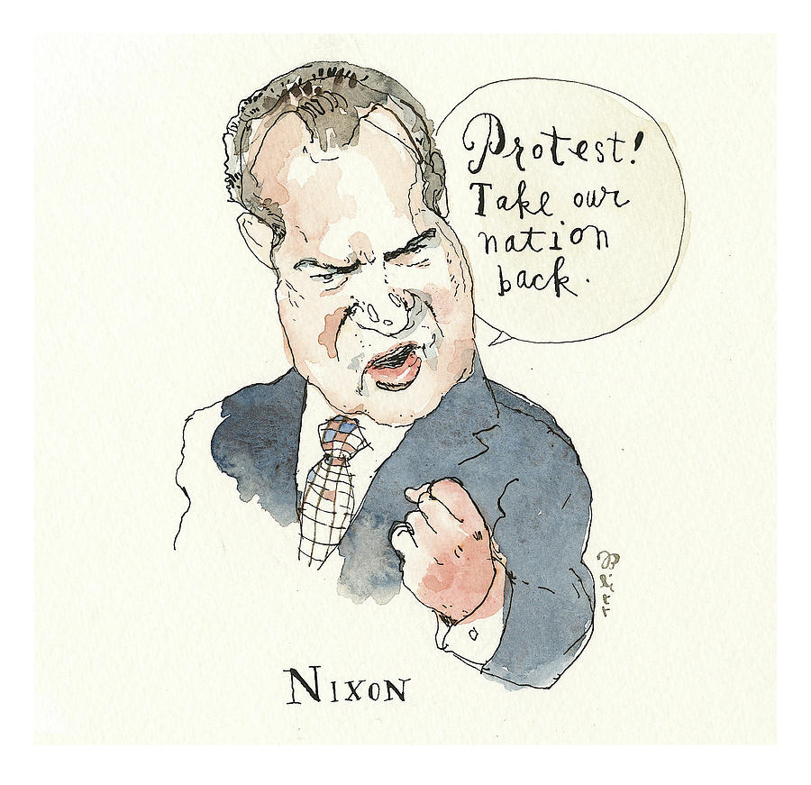 Putting Words in Their Mouths #3 Painting by Barry Blitt