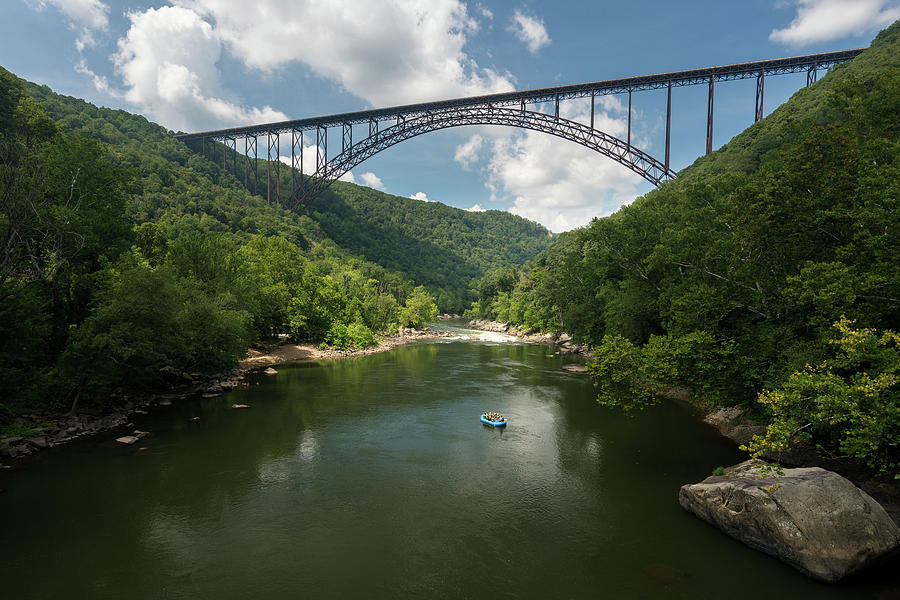 Rafters At The New River Gorge Bridge In West Virginia Photograph