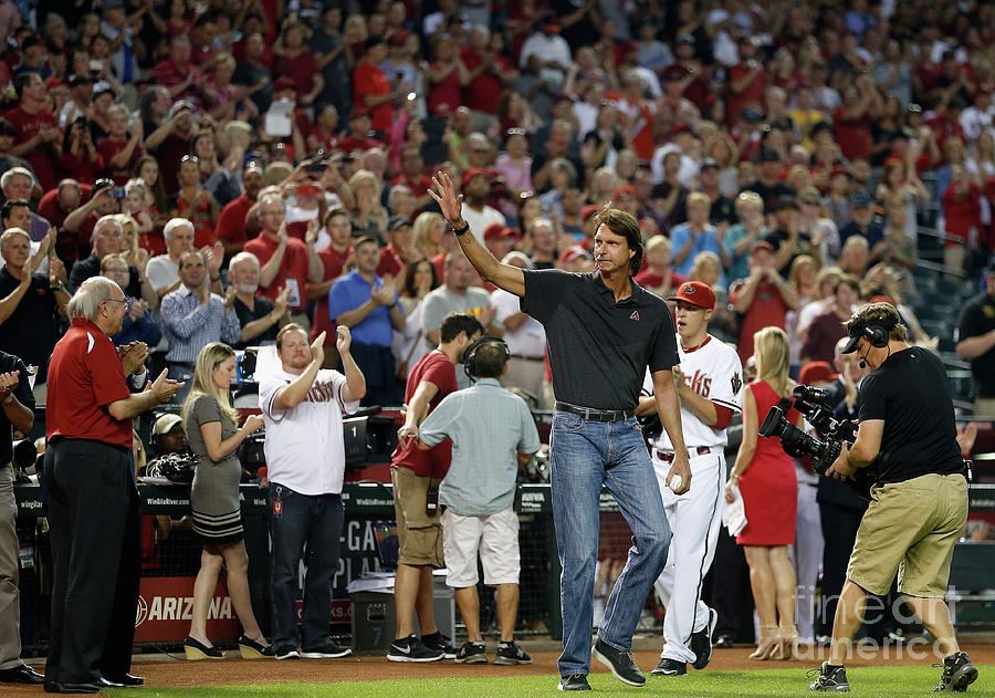 Randy Johnson Photograph by Christian Petersen Randy Johnson Photograph by Christian Petersen