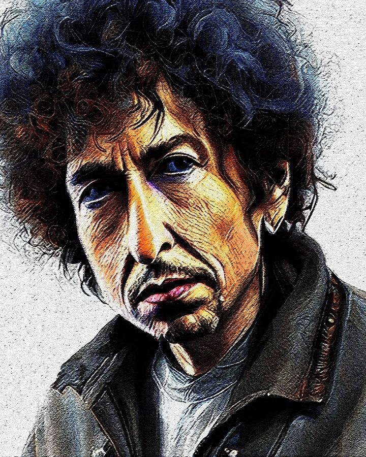 Realistic Portrait Of Bob Dylan Digital Art by Edgar Dorice - Pixels