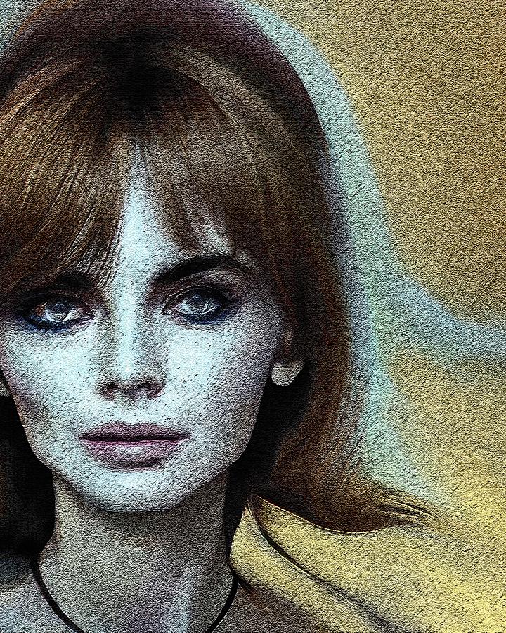 Realistic Portrait Of Jean Shrimpton Digital Art By Edgar Dorice Fine Art America 5125