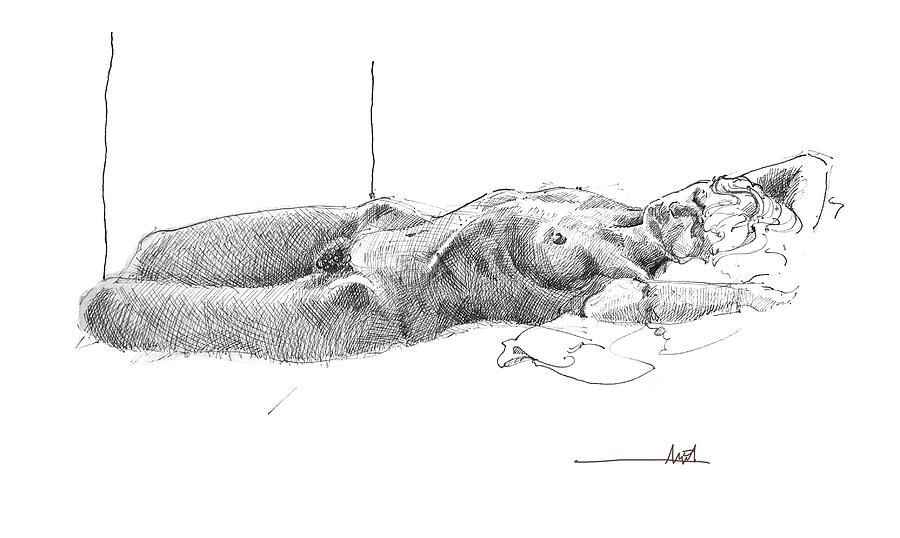 Reclining Nude Drawing