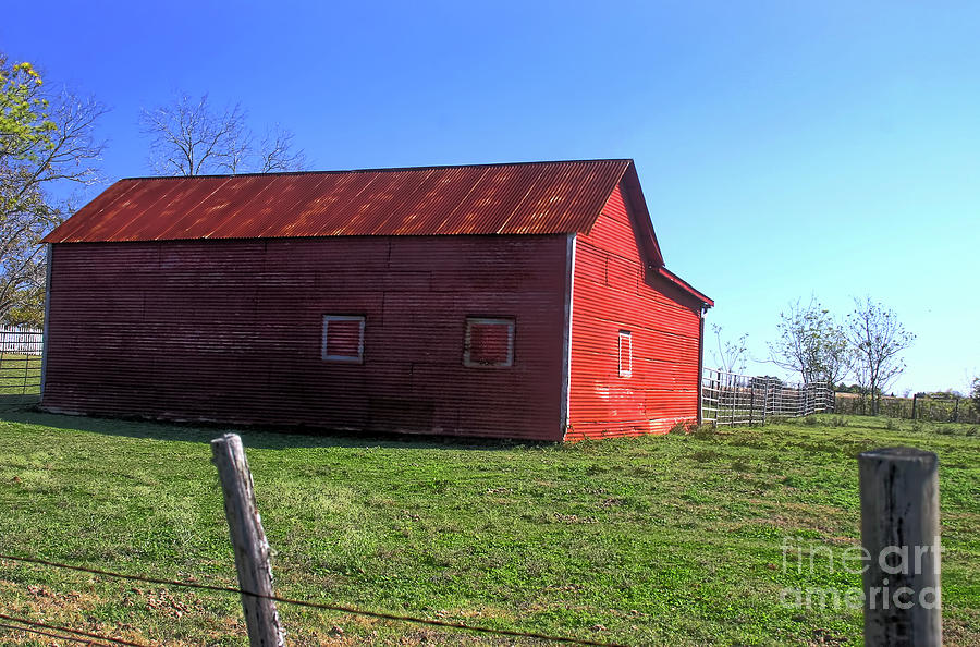 Red Barn #3 Photograph by Joan Bertucci