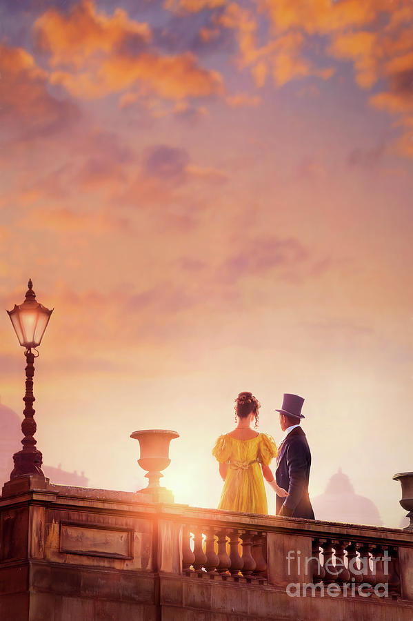 Regency Couple At Sunset #3 Photograph by Lee Avison - Pixels