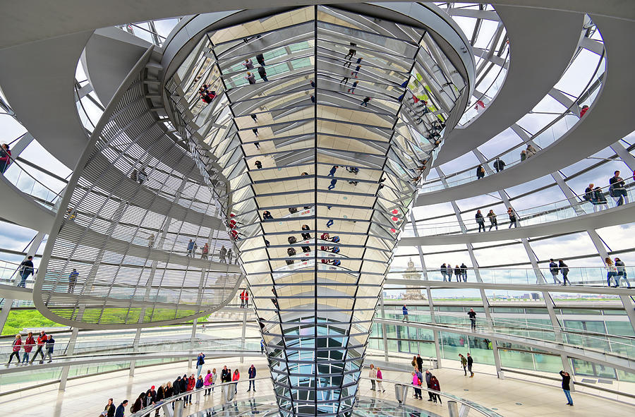 Reichstag Dome In Berlin, Germany Photograph