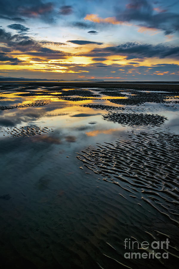 Rhyl Beach Sunset Wales #3 Photograph by Adrian Evans