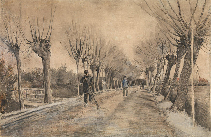 Vincent Van Gogh Painting - Road in Etten  #3 by Vincent van Gogh