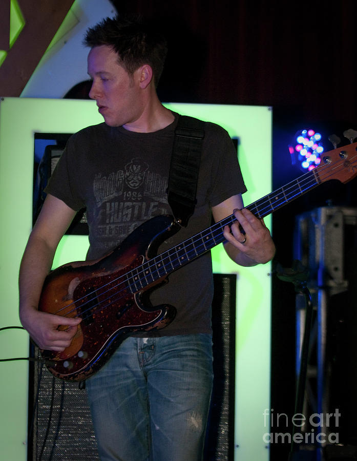 Robert Mercurio on Bass with Galactic #3 Photograph by David Oppenheimer