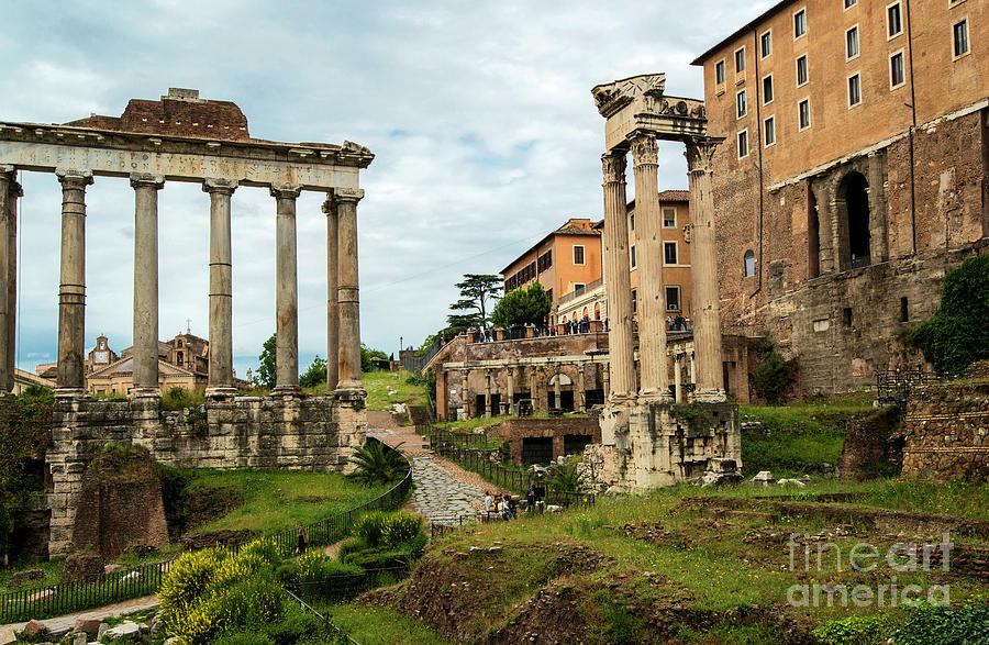 Rome Hills Photographic Framed Print