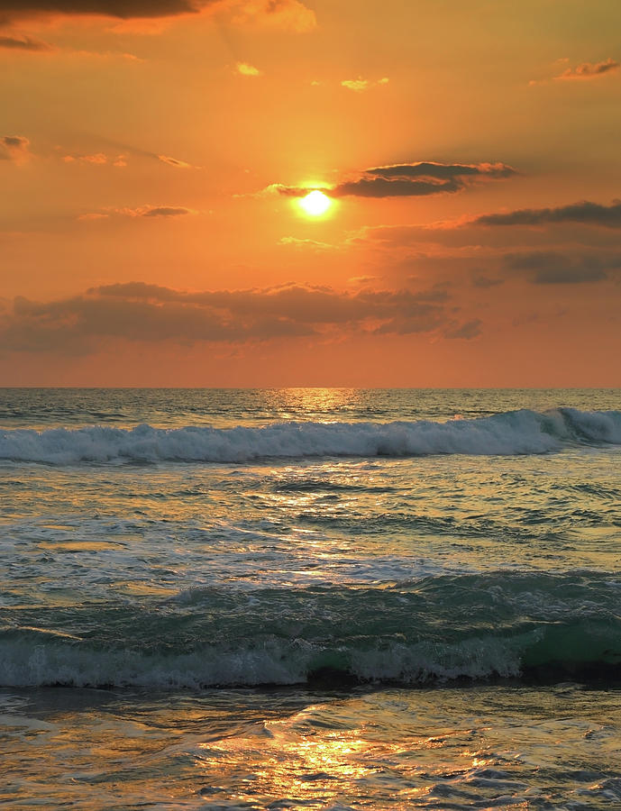 Ropical Sea Sunset And Waves Photograph by Mikhail Kokhanchikov