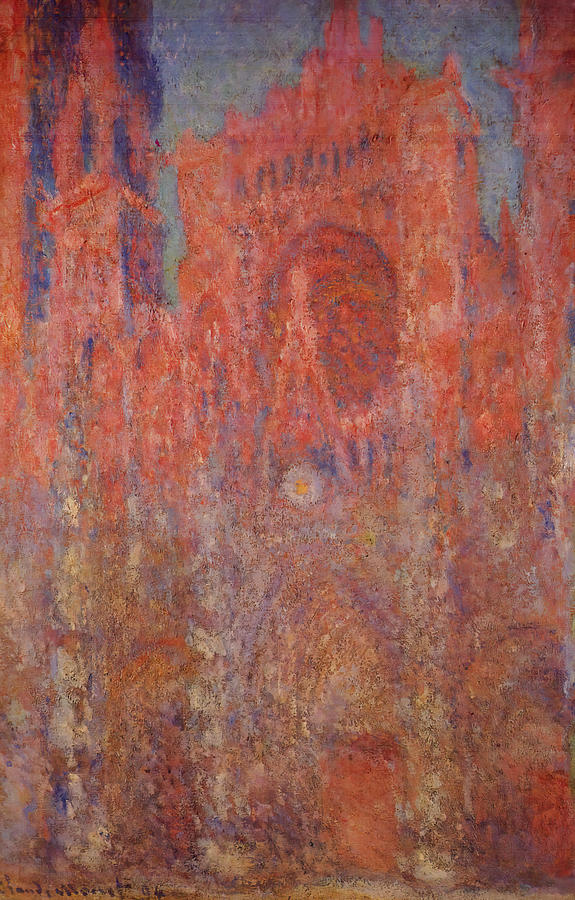 Claude Monet Painting - Rouen Cathedral #3 by Claude Monet