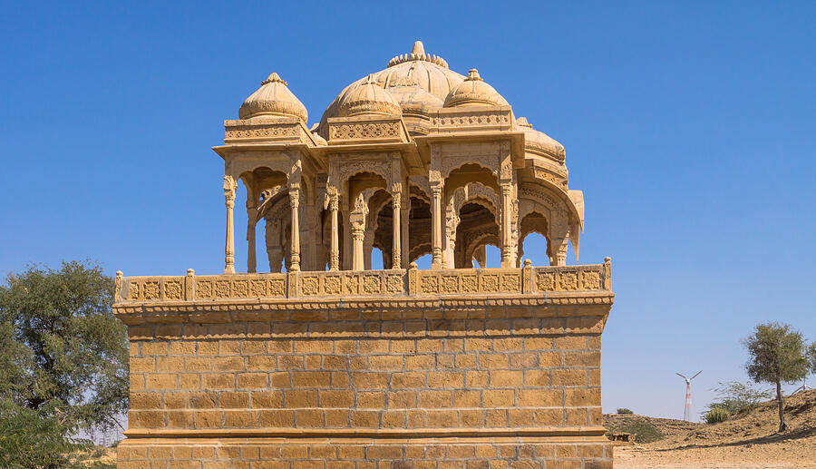 Royal Cenotaphs at Bada Bagh | Jaisalmer | Rajasthan | India #3 Photograph by (c) HADI ZAHER