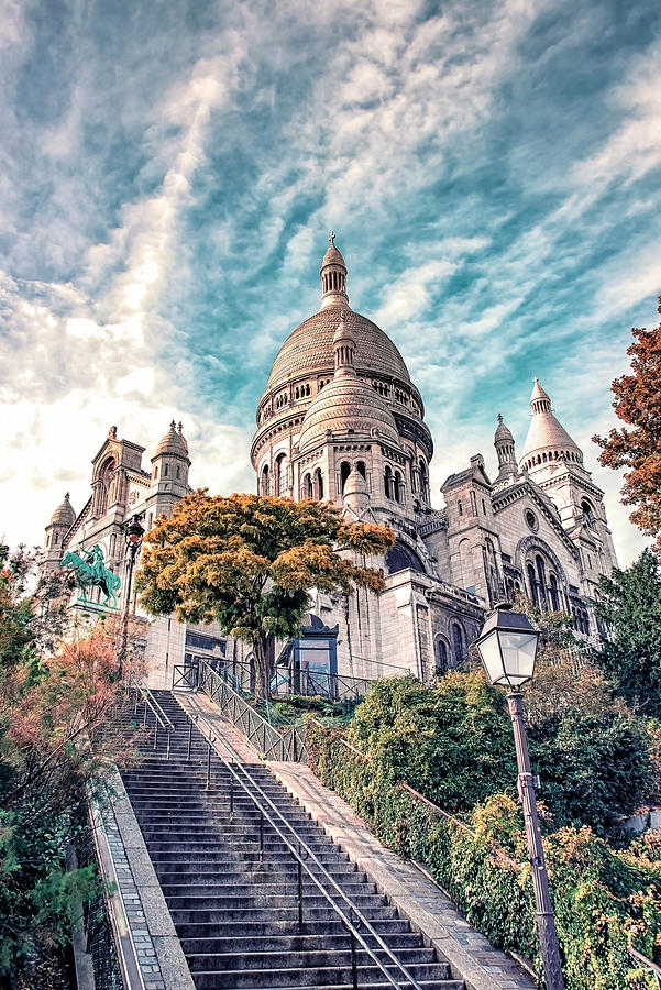 Architecture Photograph - Sacre-Coeur Basilica #3 by Manjik Pictures