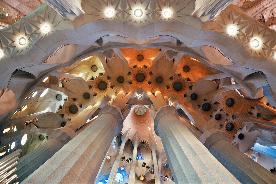 Sagrada Familia interior #3 Photograph by Songquan Deng