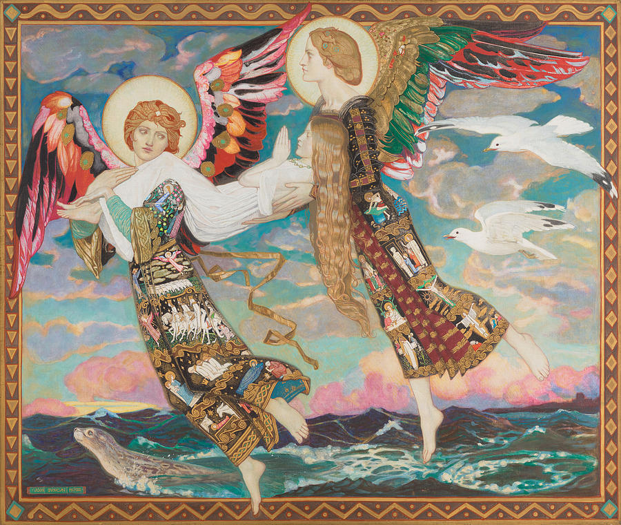 John Duncan Painting - Saint Bride by John Duncan