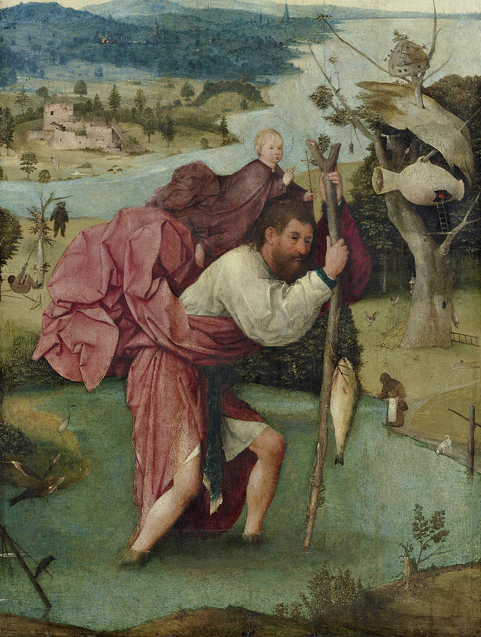 Saint Christopher Painting by Hieronymus Bosch - Fine Art America