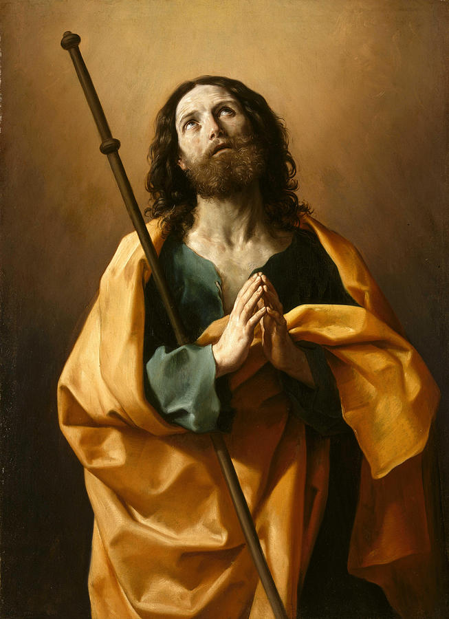 Guido Reni Painting - Saint James the Greater  #3 by Guido Reni